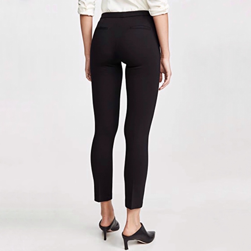 KOBI HALPERIN krista black mid rise ankle cropped dress pants zipper pockets - Picture 2 of 12